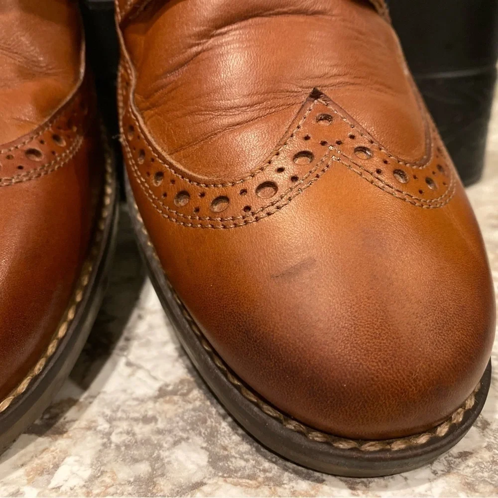 Nunn Bush Mens Leather Wingtip Derby 8.5M